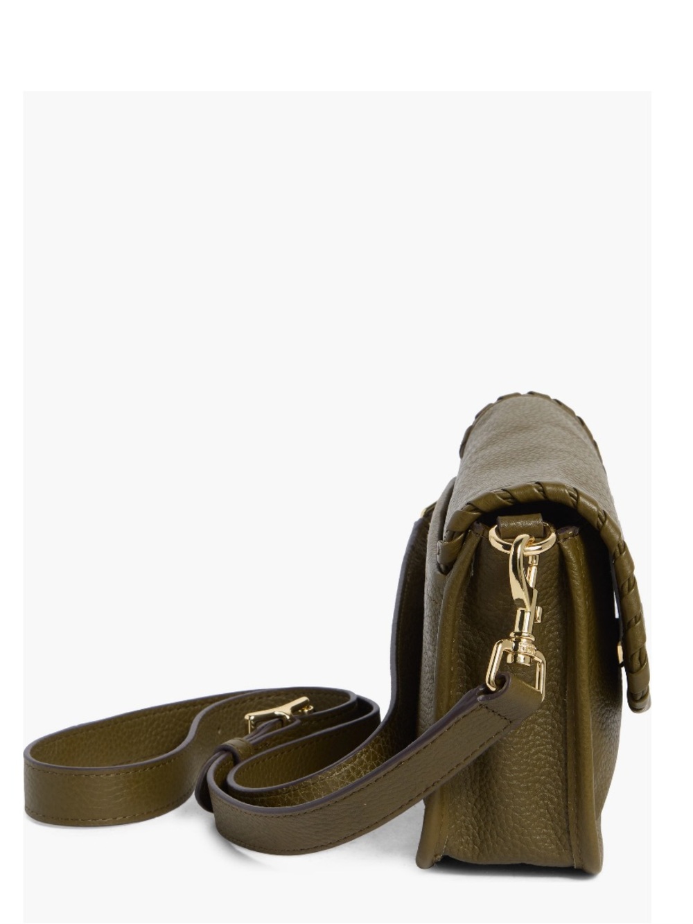 Aimee Kestenberg Talia Crossbody Leather Bag, Green (Kelp), Designer Chic, NEW - Picture 4 of 6